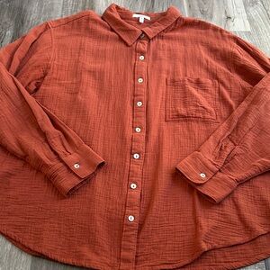 Women’s Maurice’s Rust Button-Up Shirt